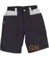Pantalón bermuda con refuerzo en culera negro/gris claro