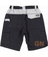 Pantalón bermuda con refuerzo en culera negro/gris claro
