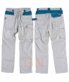 Pantalón con triples costuras y refuerzo en culera  gris/azafata