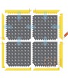 Alfombra modular de losetas, ignífuga, de nitrilo para cargas pesadas para zonas secas