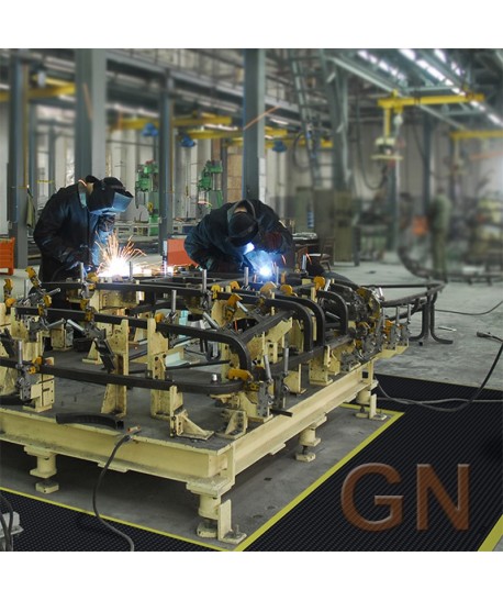 Alfombra ignífuga, modular de losetas antiestática para cargas pesadas para zonas secas