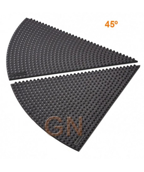 Alfombra modular curva de losetas de nitrilo para cargas pesadas para zonas secas