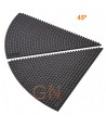 Alfombra modular curva de losetas de nitrilo para cargas pesadas para zonas secas