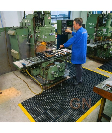 Alfombra modular para zonas húmedas y cargas pesadas