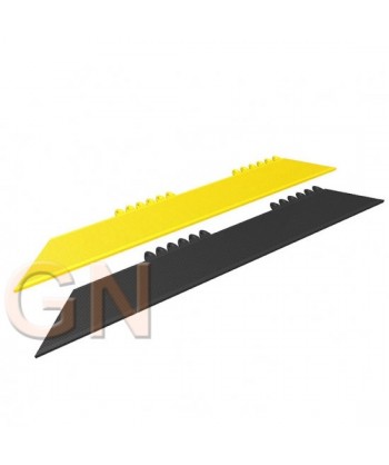 Bordes anchos para alfombra modular para zonas secas y cargas pesadas