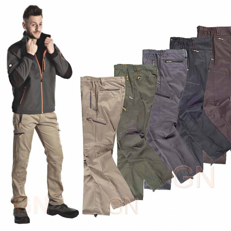 Pantalón deportivo de viscosa con refuerzos