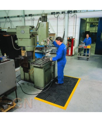 Alfombra modular de nitrilo para cargas pesadas -Zonas húmedas-