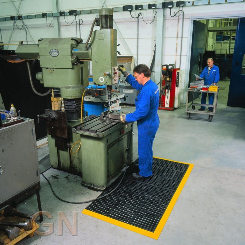 Alfombra modular de nitrilo para cargas pesadas -Zonas húmedas-