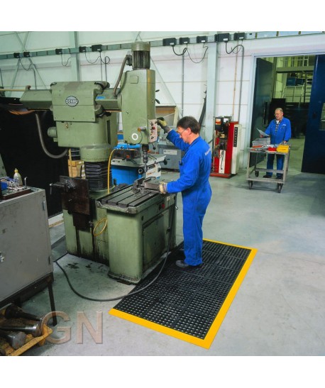 Alfombra modular de nitrilo para cargas pesadas -Zonas húmedas-