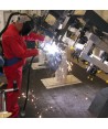 Alfombra ignífuga modular para zonas con aceites industriales y soldadura