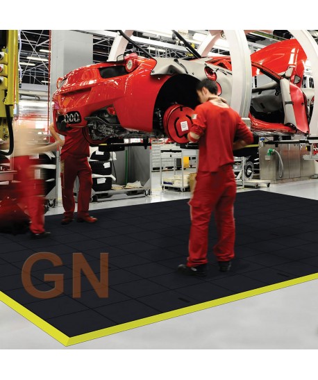 Alfombra antiestática ESD, modular para zonas con aceites industriales y grasas