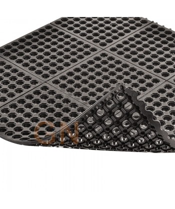Alfombra modular, antideslizante,ignífuga, de nitrilo para soldadura