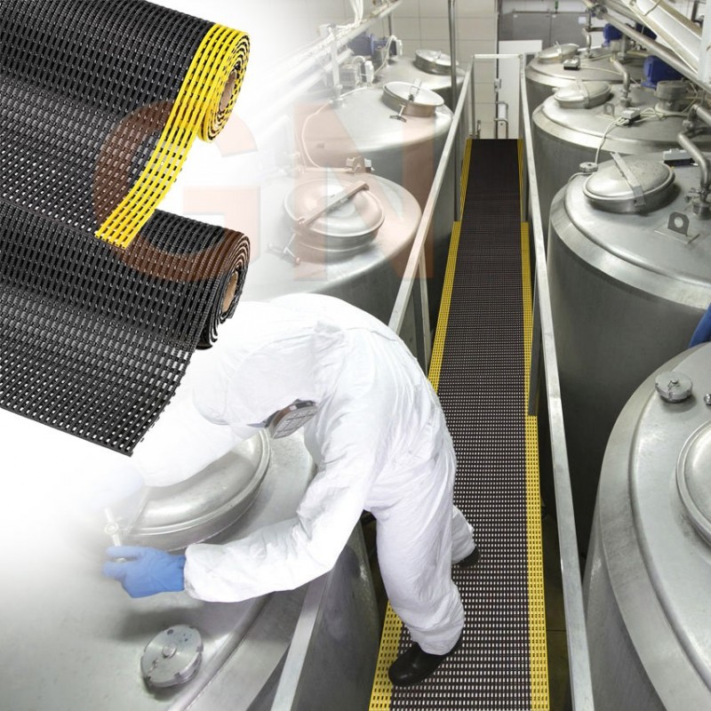 Alfombra industrial para pasillos en zonas húmedas o grasientas
