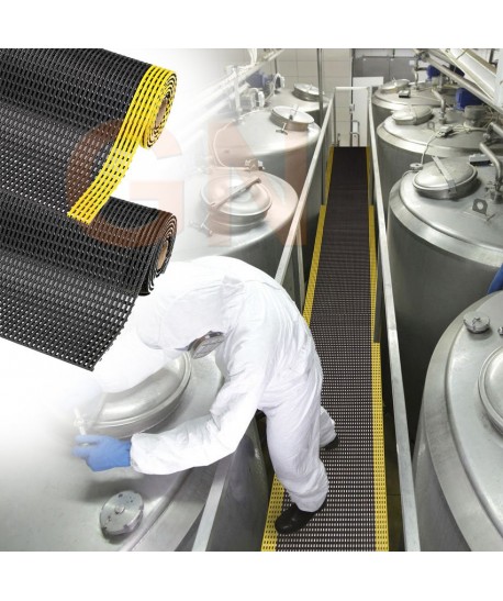 Alfombra industrial para pasillos en zonas húmedas o grasientas