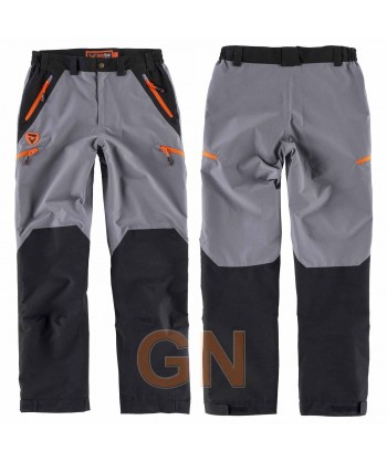 Pantalón sport impermeable y combinado gris/negro