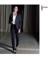 Pantalón elástico ajustado con bolsillos para señora