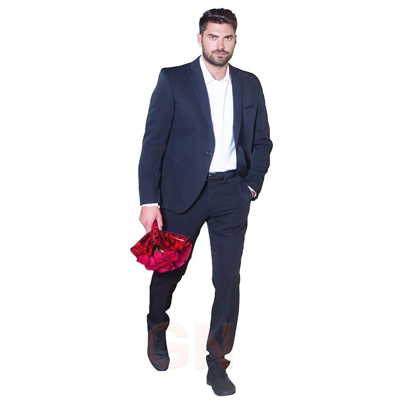 Pantalón Slim Fit elástico sin pinzas para hombre