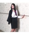 Falda ajustada bielástica sin bolsillos