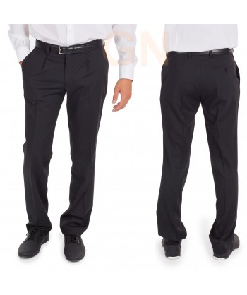 Pantalón semi ajustado, elástico, sin pinzas de lycra para hombre
