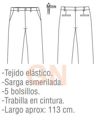 Pantalón chino bielástico para señora