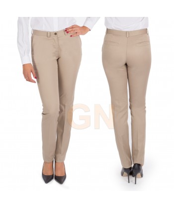 Pantalón chino bielástico para señora