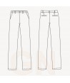 Pantalón chino elástico para mujer de algodón. Con chaqueta a juego
