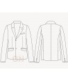 Americana Slim Fit de algodón elástico para traje de hombre