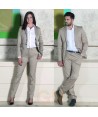 Americana Slim Fit de algodón elástico para traje de hombre