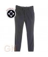 Pantalón traje regular fit, con pinzas para traje de hombre