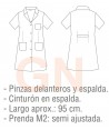 Bata de manga corta vichy mil rayas