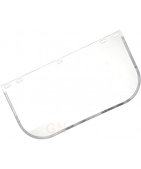 Pantalla facial de policarbonato con refuerzo de aluminio
