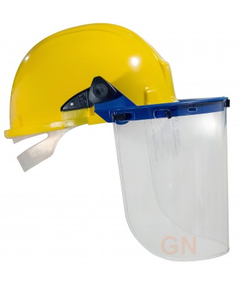Pantalla facial dieléctrica clase 1 para soporte a casco
