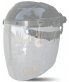Visor o pantalla facial translucido