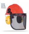 Kit forestal de pantalla facial + soporte + casco + orejeras