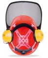 Kit forestal de pantalla facial + soporte + casco + orejeras
