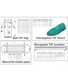Kit de visitas de polipropileno con bata, gorro, mascarilla y calzas