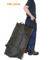 Bolsa trolley de gran capacidad de color negro (100 Litros)