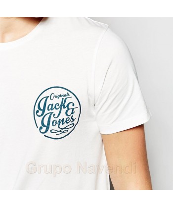 Personalización en vinilo textil para logotipos en el pecho a un solo color