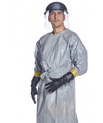 Bata DuPont™ Tychem® F larga hasta media pierna
