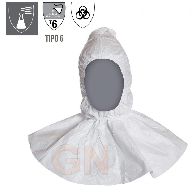 Capucha DuPont™ Tyvek® 500 con faldón