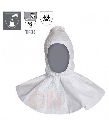 Capucha DuPont™ Tyvek® 500 con faldón