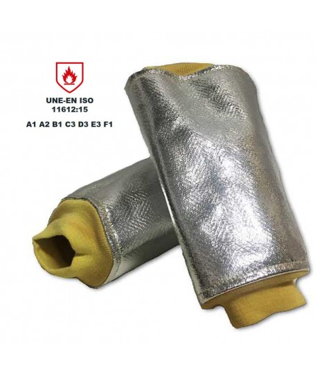 Manguitos al codo aluminizados y kevlar de una capa 250ºC