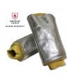 Manguitos al codo aluminizados y kevlar de una capa 250ºC