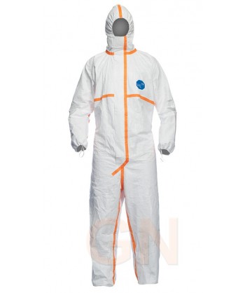 Buzo Dupont TYVEC 800 J con protección química tipo 3, 4, 5 y 6.