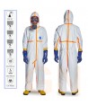 Buzo Dupont TYVEC 800 J con protección química tipo 3, 4, 5 y 6.