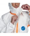 Buzo Dupont TYVEC 800 J con protección química tipo 3, 4, 5 y 6.