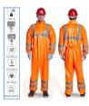Buzo desechable de alta visibilidad TYVEC-500HV  -Tipo 5 y 6-