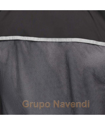 Chaleco de running con cinta reflectante color negro