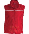 Chaleco de running con cinta reflectante color  rojo