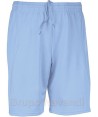 Bermuda o short sin bolsillos de secado rápido para deporte para niño color celeste